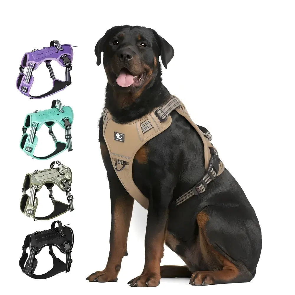 Tactical no pull dog harness for large dogs – product view