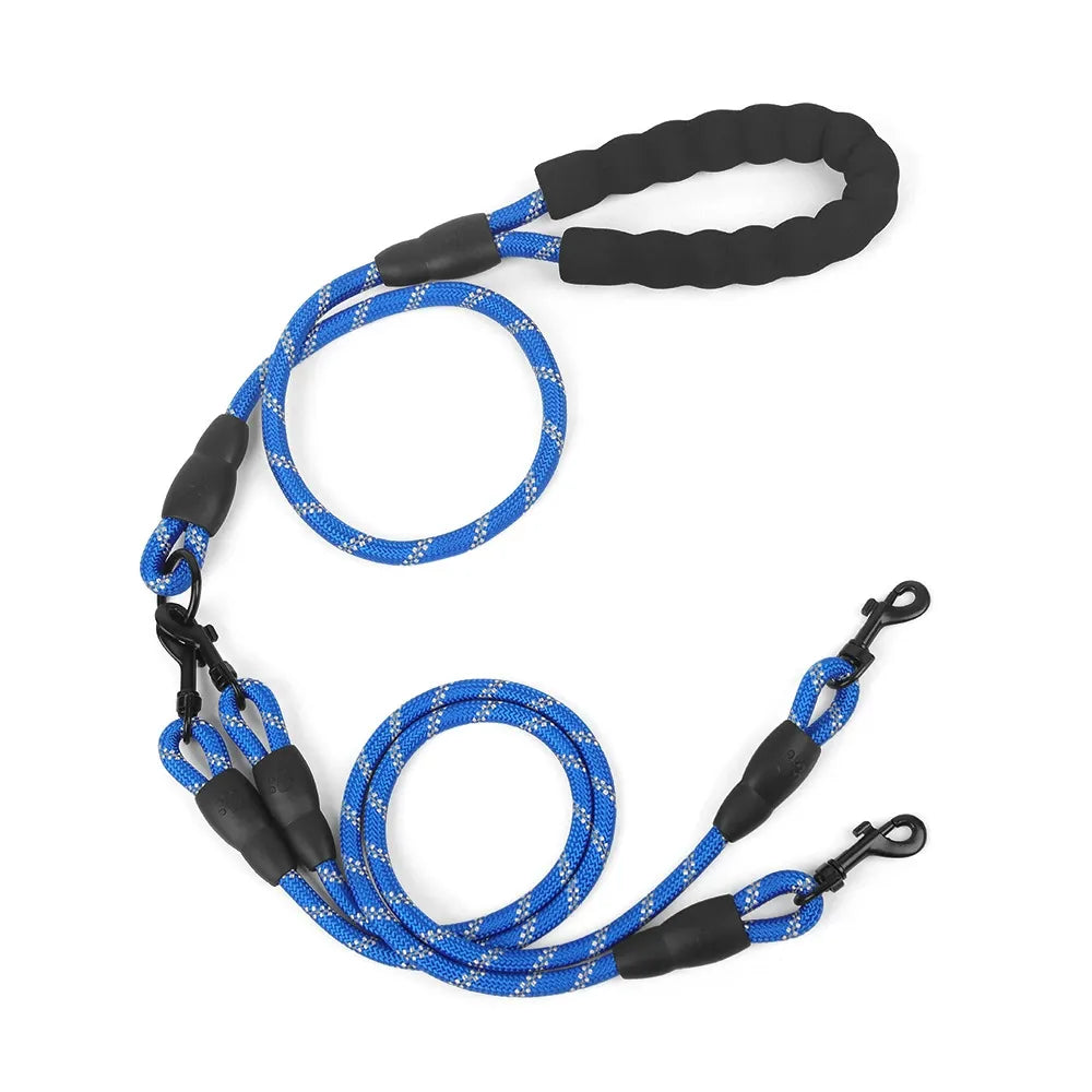 Anti-tangle dog leash for walking multiple dogs