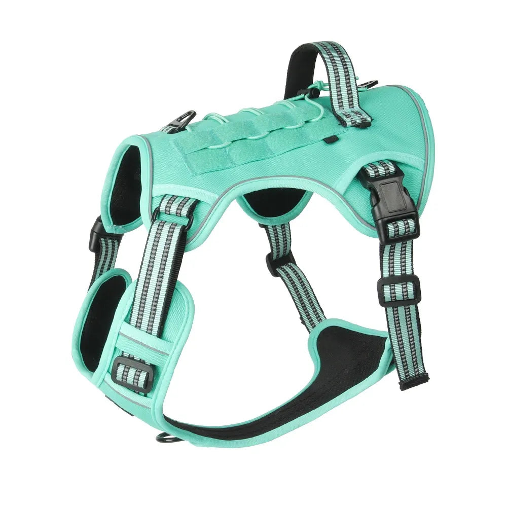 Heavy duty tactical dog harness – back handle