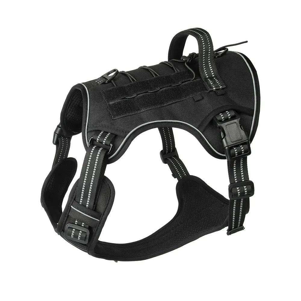 Tactical dog harness for walking and training