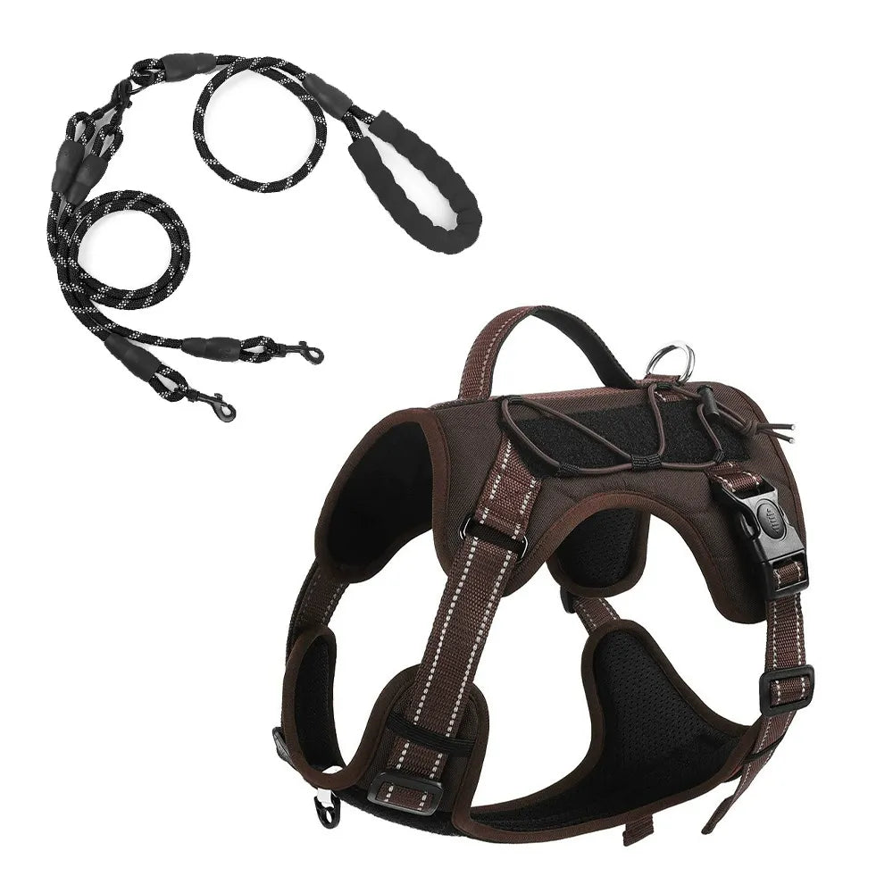 Heavy duty dog harness and leash set – Pawvera